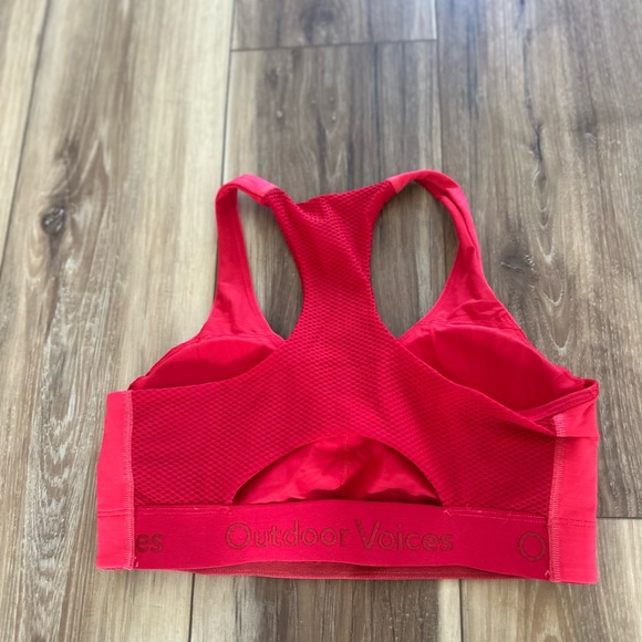 Outdoor Voices Red Sports Bra women’s size small - Picture 5 of 6